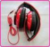 Cheap / Promotional Studio Headphones, Red Stereo Foldable DJ Headphone YDT60