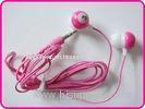 Professional Noise Cancelling Digital Colorful Pink MP3 Earphones, In-Ear Wired Sound Isolating Earp