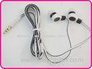 Durable, Lightweight Black Flat Cable MP3 Earphones For IPod, IPhone YDT167