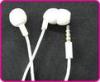 White Color Thin Braided Cable Waterproof Earphone With Mic, 3.5mm Audio Pin Waterproof Earphones