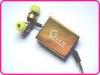 Portable, Lightweight Square Box Shape Retractable Earphones, Stereo Earphone With Mic YDT176