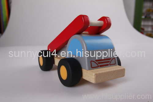 construction works series- fire engine wooden children toys gifts