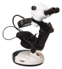 Gemological Microscope with LED Point Light, Dark Field Illumination, Rotatable Base