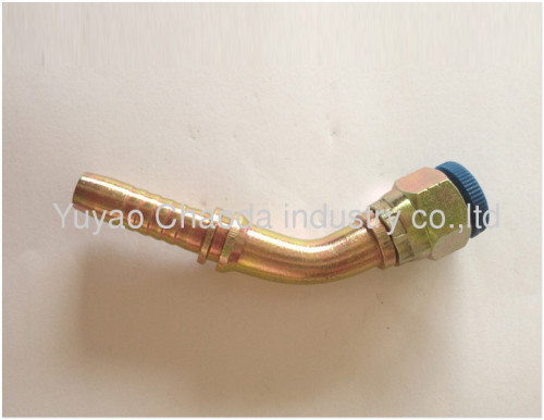 45° JIC FEMALE 74° CONE SEAT SAE J514 SWAGED HOSE FITTING