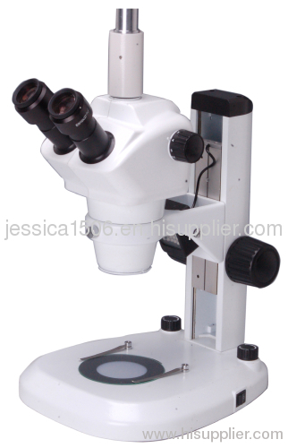 Zoom Stereo Microscope with LED Light for Both Incident and Transmitted Illumination