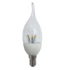 3W Clear Candle-Flame LED Ceramic Bulb SMD Chips Dimmable Available