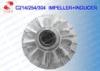 Water Impeller And Draft Inducer For Marine Turbocharger Parts c214 / 254 / 304 25000 + 26000