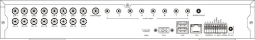 16CH DVR: H.264 D1 HDMI