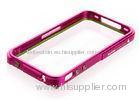 Pink Mobile Phone Protection Frame / Iphone Bumper Cover For Iphone 4 / Iphone 4s