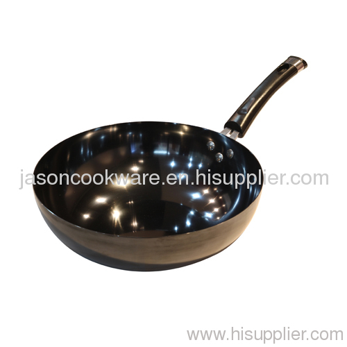 Black Iron enamel wok