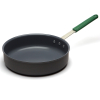 Enameled press iron deep frying pan