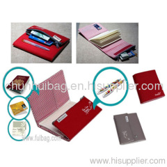 Canvas fold compendium, Pecil case, stationery organizer, passport holder, coin purse