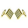 Full Gold plating Cleverest Stainless Steel Cufflinks High Polished Finish, Stainless Steel Cuffli