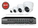 High Resolution Infrared H.264 Ip Camera Nvr Kit, 4ch Diy Plug & Play Megapixel IP Dome Camera