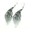 Gift Stainless Steel Leaf Dangle Earrings,E176 OEM Eco-friendly Fish Hook Earrings For Promotion