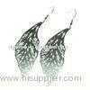 Gift Stainless Steel Leaf Dangle Earrings,E176 OEM Eco-friendly Fish Hook Earrings For Promotion