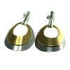 Korea Style Two-tone color Dangle Earrings Stainless Steel Jewelry, E167 ODM Stainless Steel Stud Ea