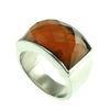 OEM, ODM Stainless Steel Citrine Mens Ring-R1433, Stainless Steel Finger Rings Without Lead, Nickel