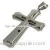 Triple-layer Casting Stainless Steel Cross Pendant Necklace, OEM, ODM CastingFor Party, Promotion