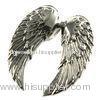 Double Winged Stainless Steel Heart Necklace, Eco-friendly Boys / Mens Stainless Steel Pendants For