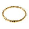 Gold Plated Jewelry Stainless Steel Hollow Bangle BG028-3, Gold, Cable Rose Gold Stainless Steel Ban