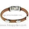 BG036 OEM And ODM Stainless steel Bangles Jewelry With Gold Mesh, Rose Gold Charms For Engagement, G