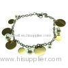 BR816 OEM, ODM 316LGirls / Womens Stainless Steel Bracelets With Fresh Water Pearl, Charms For Anni