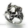 R210 Stainless Steel Skull Ring, Mens Stainless Steel Pilot Skull Ring For Promotion, Gift