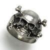 Mens Stainless Steel Skull With Top Hat Ring, R197 OEM, ODM Stainless Steel Skull Ring