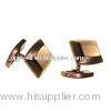 Coffee Colored Stainless Steel Cuff Links, CL004 OEM, ODM 20g Stainless Steel Cufflinks For Gift, Pa