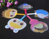 Plastic gifts PP fan with printing ,promotion gifts high quality and low price