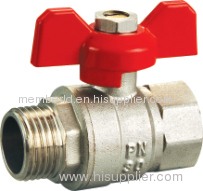 Brass Ball Valve with Aluminum Butterfly handle