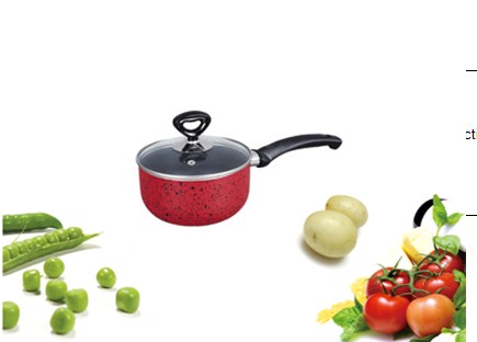 lovely painting Non-stick aluminum saucepan HNG-04