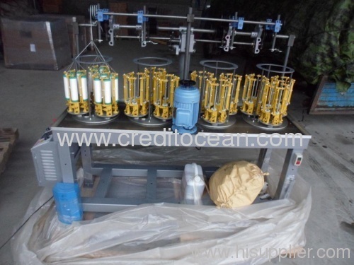 High speed twisted rope braiding machine