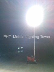 2000 W Portable Mobile Lighting Tower Unit with 3000 W Gasoline Generator