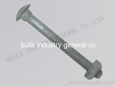 galvanised steel carriage bolt