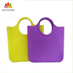 High quality colorful women's silicone handbag