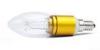 Silver / Gold Pure White Dimmable 5w c35 Led Candle Bulb 350lm / Led Candle Light Bulbs