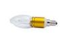 DIMMABLE 5W C35 LED CANDLE BULB 350Lm / 2700K Silver / Gold LED Candle Light Bulbs