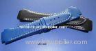 Plated Buckle Plain Blue Leather Watch Straps, 28mm Special Straps For Watches