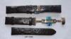 Dark Brown, White, Black Snake Leather Watch Wristbands 16mm 18mm 20mm 22mm 24mm Watch Straps