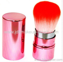 Shiny Pink Color Retractable Makeup brush