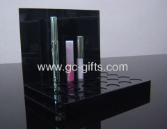 Custom black acrylic makeup display stands