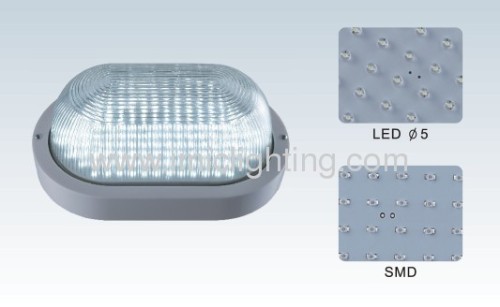 Plastic 4.9W small oval LED Bulkhead Light