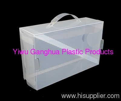 PP twill packing box for shoes shoes package box/bags with hanger