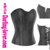 Black Lace overlay steel bone corset