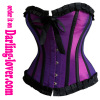 Strapless Purple Burlesque Lace Corset