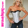 Noble knitted floral lace corset