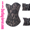 Sexy camouflage overbust corset