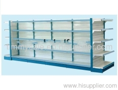 Hot sell supermarket shelf with double-side back panel